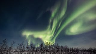 Amazing aurora storm! –30°C in most Northern part of Lapland!