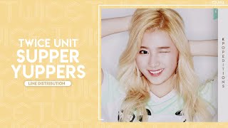 How Would TWICE SAJIDA (트와이스) sing  – SUPER YUPPERS! (Wjsn Chocome) | Line Distribution