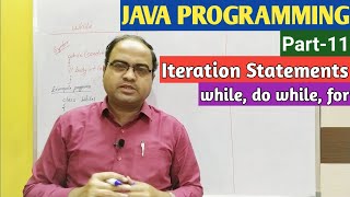 JAVA PROGRAMMING | Part-11 | Iteration Statements | while, do while & for