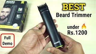 Best Trimmer under Rs.1200 in INDIA 2021 | Agaro MT 8001 | Full DEMO