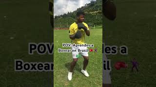 POV: aprendes a boxear en brasil🥊🕺🏽🇧🇷 #boxeo #boxing #baile #dança #brasileirão #short #funny