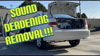 k24 CIVIC SOUND DEADENING REMOVAL