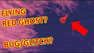 RED GHOST CAUGHT FLYING IN THE SKY..IS THIS A GLITCH??! | Sakura School Simulator