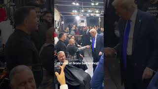 Trump at Bronx Barbershop! Can trump turn New York 🔴 #trump