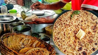 10₹ में गरमा गर्म सत्तू पराठा Street food  breakfast, lunch at kolkata video India #stuffedparatha