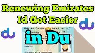 How to renew du sim card with uae pass | Renew id in du using uae pass