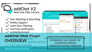 AddChat - Codeigniter Chat Widget