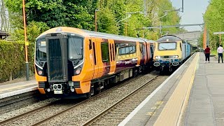 New Class 777’s & 730’s cross at Barnt Green with 4 HST Power cars ! #hst