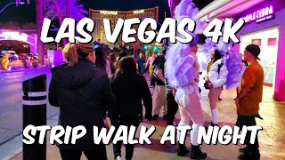 Cruising the Las Vegas Strip at Night - Venetian South to Linq Promenade then back on Las Vegas Blvd