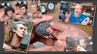 Doctor Who 1/6 Peter Capaldi 12th Doctor figure repaint custom - Big Chief studios not Hot Toys