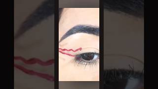 Viral zigzag liner 👁️👁️#makeup #eyeliner #zigzageyeliner#youtubeshorts #shortsviral #shortsfeed #yt