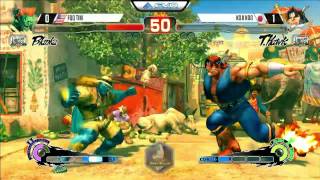 FQQ Tim (Blanka) vs Koji KOG (T.Hawk) - EVO 2015 USF4 Pools - 720p/60fps