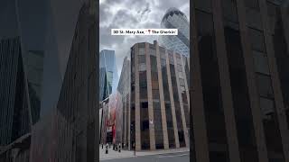 Whose favourite is this 30 St. Mary Axe, The Gherkin…☺️ #london #travel #shorts