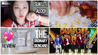 Eating Piro Sukuti Aloo Bhat | The Ordinary Skincare Review | Boogie Woogie Nepal - VLOG #89