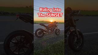 DUCATI MONSTER 1100 EVO “Riding into the Sunset”#ducatimonster #Motorcycle #sunset