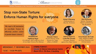 Stop non-State Torture: Enforce Human Rights for Everyone