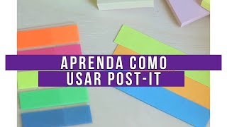 MANUAL DO POST-IT #1 - Como Usar os Post-its  | Laryssa Moura