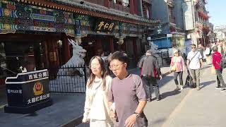 (Part 2/4) A walk of the Dashilan'r shopling street in Qianmen, Beijing, China