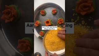 Aarti Thali Idea Using Wheat And Rice