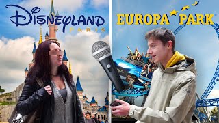 Disneyland ou Europa Park (micro trottoir en Alsace)