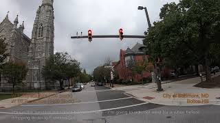 Baltimore Bicycling - Charles North errand/out to W Baltimore (Lafayette Ave/Gilmor St) (Ride Clips)