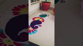 🌺Rangoli for Diwali|Dasshera|Navratri#rangoli#durgapuja#rangolidesigns#rangoliart #pongalrangoli