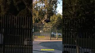 LUCKIEST GUY EVER! He landed on fence during insane bike trick