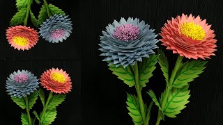 How to make easy paper flowers | Flower making with paper | flower with paper | flower from paper