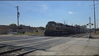 CP 7014(Maroon & Grey Script Scheme) leads autorack train through La Grange IL 9/14/24