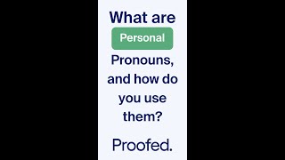 Are you using Personal Pronouns correctly? #shorts