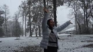 December 8, 2017 - Annalee playing in the snow by herself