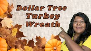 How To Make A Turkey Wreath DIY / Fall Thanksgiving Wreath / Fall Wreath Tutorial