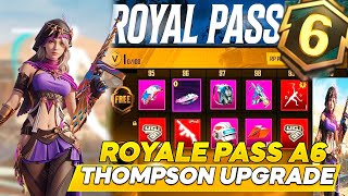 VAZOU ROYAL PASS A6 PUBG MOBILE - THOMPSON UPGRADE l SKIN  ULTIMATE REWARDS