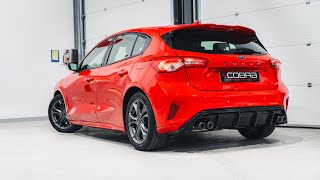 Ford Focus ST-Line Quad Exit Box Delete Exhaust Conversion (EcoBoost 125PS) by Cobra Sport Exhausts