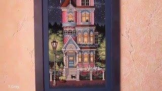 Вышивка крестом: Оформление Victorian Charm от Dimensions, зимнего совенка и иконы