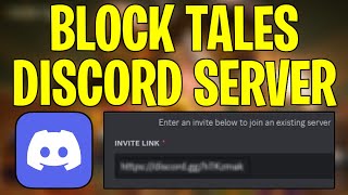 HOW TO JOIN ROBLOX BLOCK TALES DISCORD SERVER