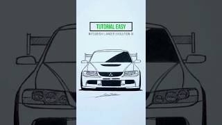 Como desenhar um Lancer Evo 9 🇧🇷 #jdm #jdmcars #mitsubishi #velozesefuriosos #fastandfurious #gta