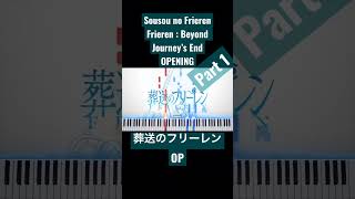 Frieren: Beyond Journey's End OP (Sousou no Frieren) | YOASOBI -「 Yuusha  」AMV  #pianotutorial