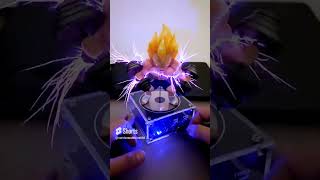 Bluetooth compatible Music Tesla Coil With Vegeta and Goku #dragonball #vegeta