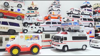 [Ambulance minicar] Check out the running of 33 ambulances lined up vertically! !