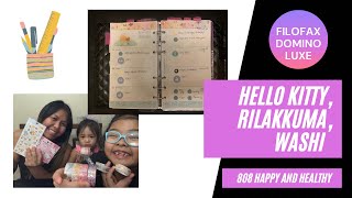 Hello Kitty, Rilakkuma and Washi Stationery Haul || Plan with me || Filofax Domino Luxe