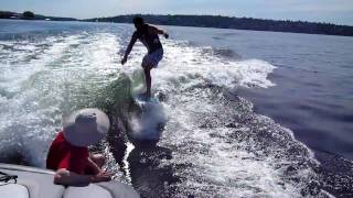 Wake surfing