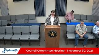 11/30/2021 - Council Committee Meeting