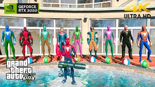 GTA 5 Epic Ragdolls RED SPIDERMAN VS RED MINION VS SPIDERMAN (Euphoria Physics & Funny Fails)E.302