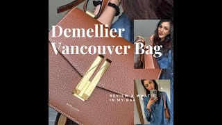 DEMELLIER VANCOUVER BAG, DISCOUNT, 6 MONTH ON REVIEW,  WHAT'S IN MY BAG & TRY ON!