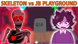 Berserk Skeleton vs JB Characters Test in Playground (Friday Night Funkin')