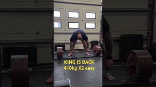 410kg X2 DEADLIFT hafthor bjornsson back with BANG!!!