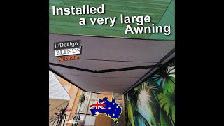 Installed a very large awning