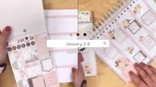 First full week of January in my Agenda 52 planner!