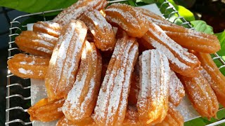 Resep Churros Ide Jualan Renyah di Luar & Lembut di dalam || Cara membuat Churros Cemilan Enak